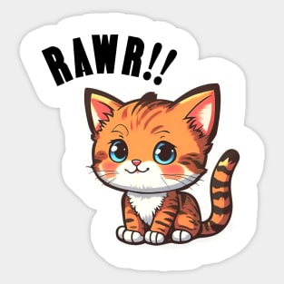 Cute Baby Tiger Sticker